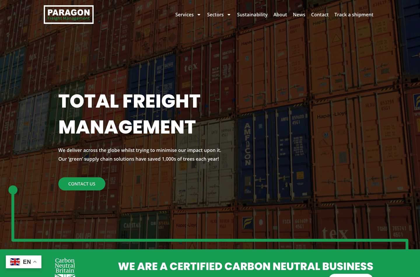 Paragon Freight site