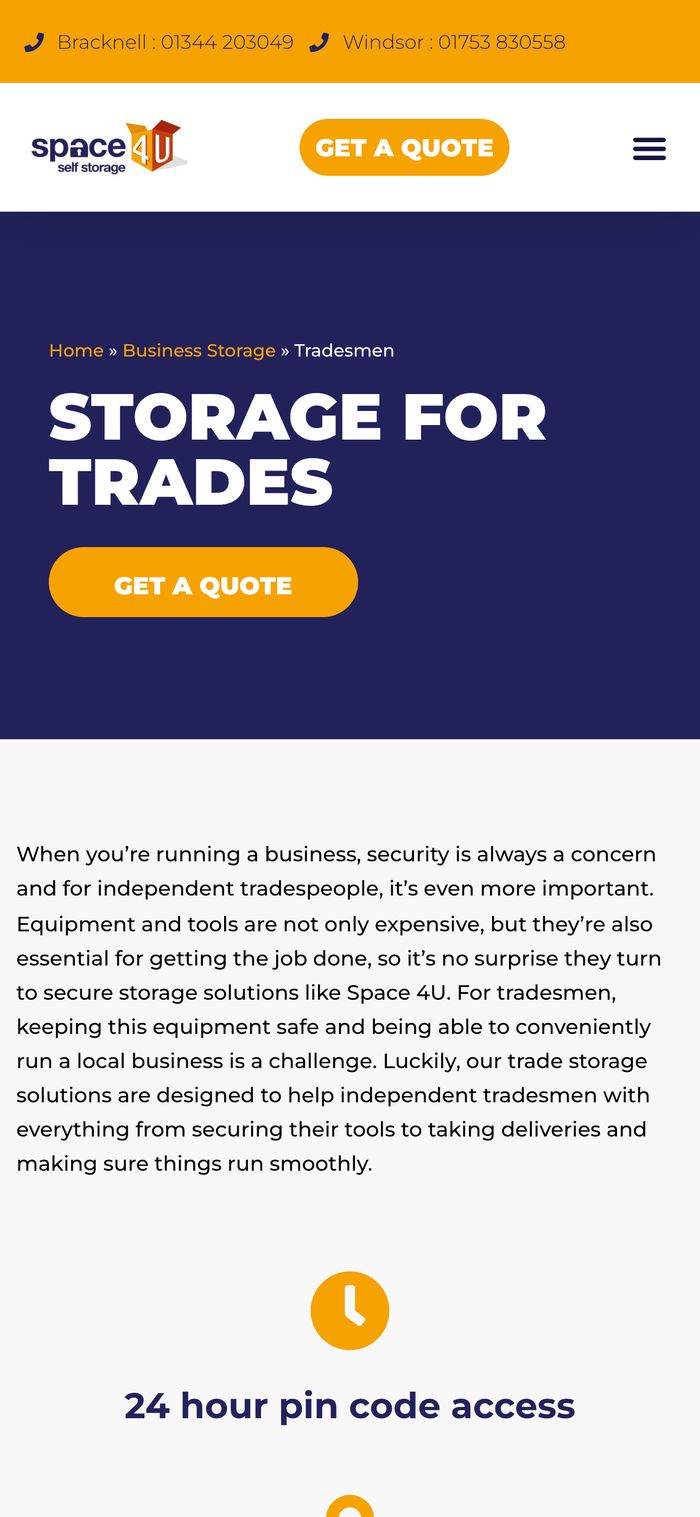 Space 4 U on mobile