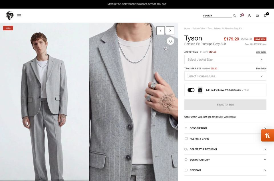 Twisted Tailor website by Webgro