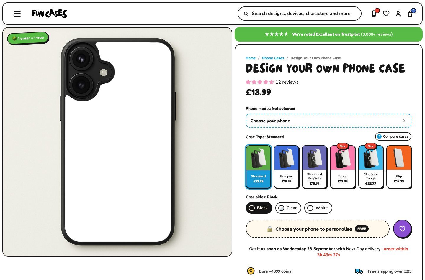 Fun Cases product page