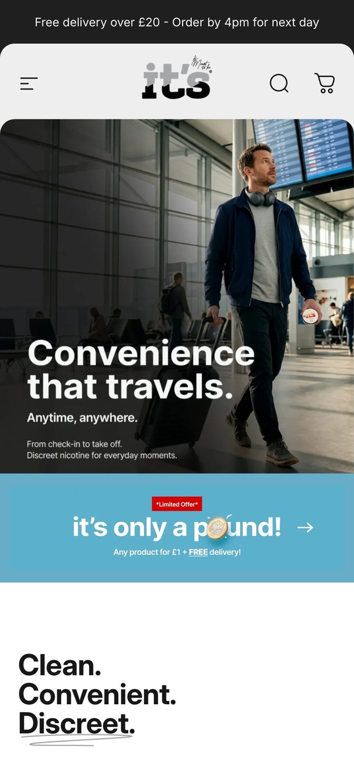 it's Pouch homepage on a phone