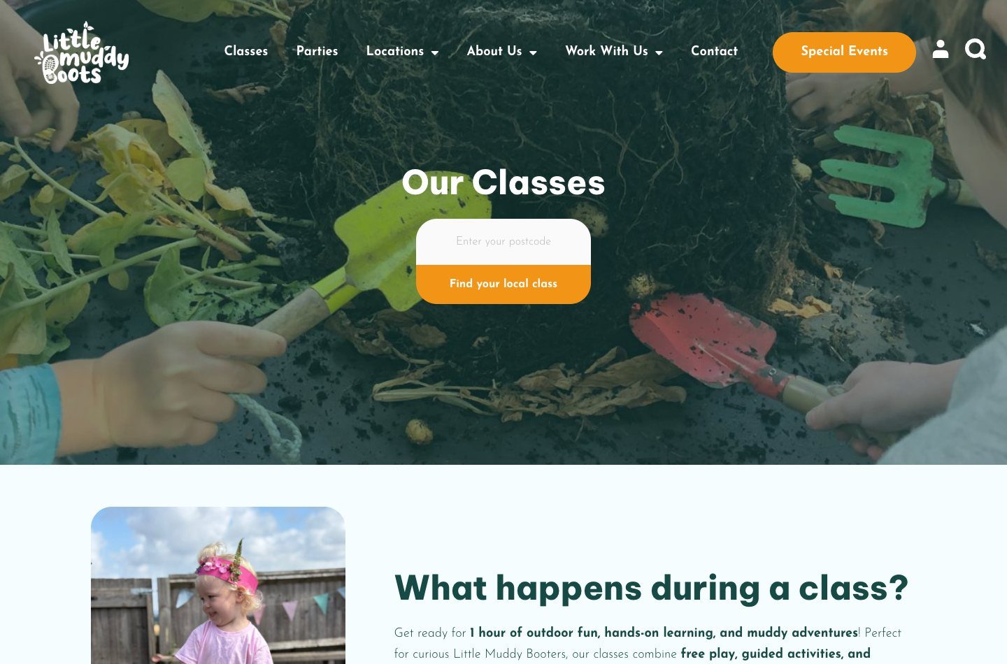 Little Muddy Boots classes page