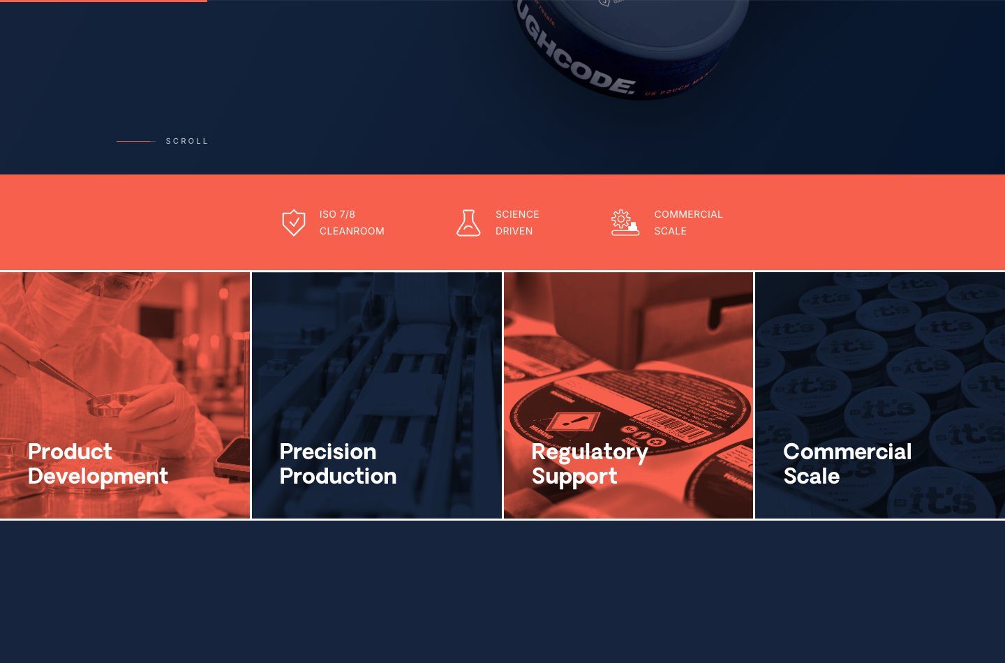 Tough Code capabilities: product development, precision production, regulatory support and commercial scale